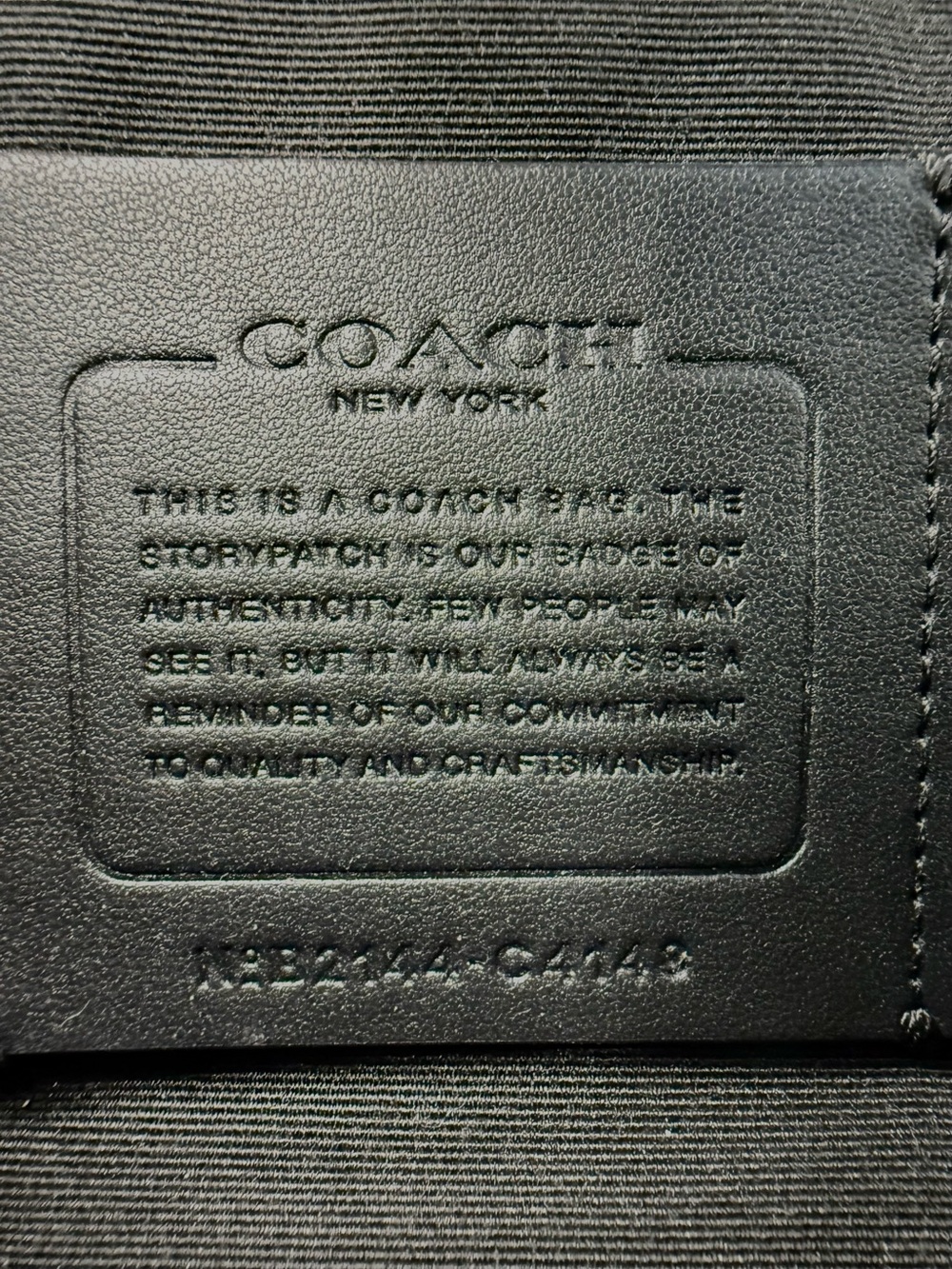 Coach Graham Smooth Leather Minimalist Crossbody Shoulder Purse Bag, Black C4148 - Picture 11 of 11